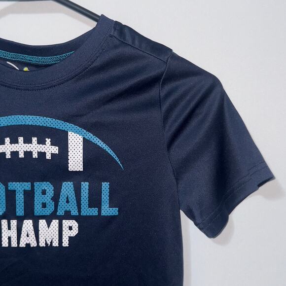 Jumping Beans Navy Blue “Football Champ” Graphic shirt boys Size 7 - Picture 4 of 6